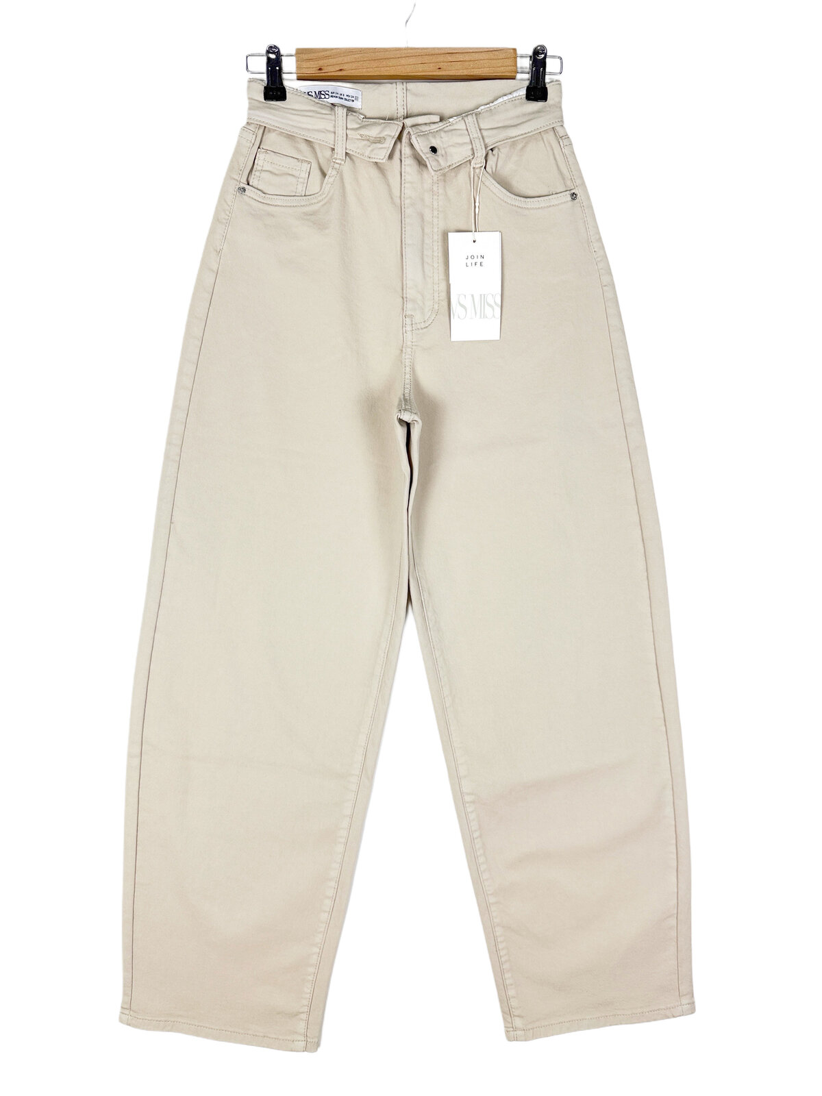 The Beige Balloon Jeans