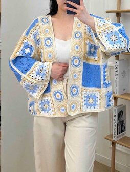 VEST BLAUW ONE SIZE